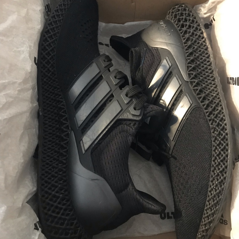 Adidas Ultra 4D Shoes for Men in Black size 11